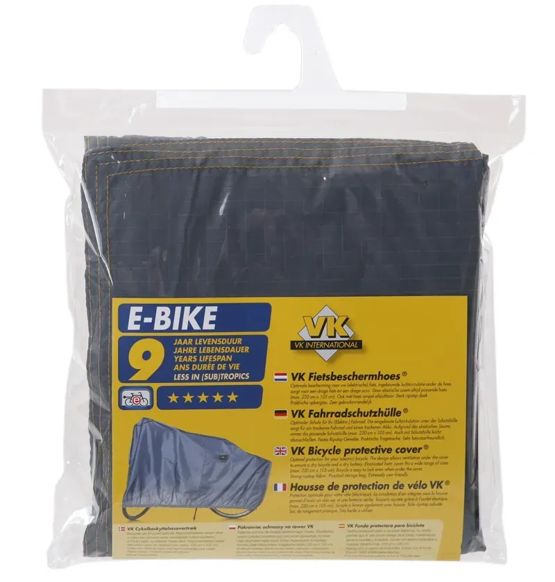 VK International E-Bike SP 1-bike Cover w/ Ventilation in Blue/Grey-1