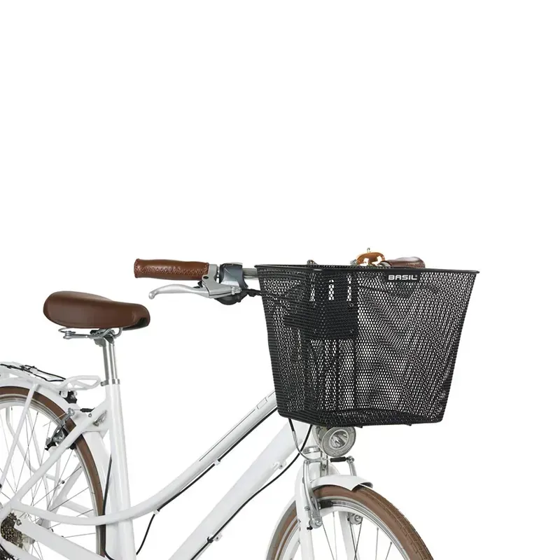 Basil Bilbao FM Front Basket in Black