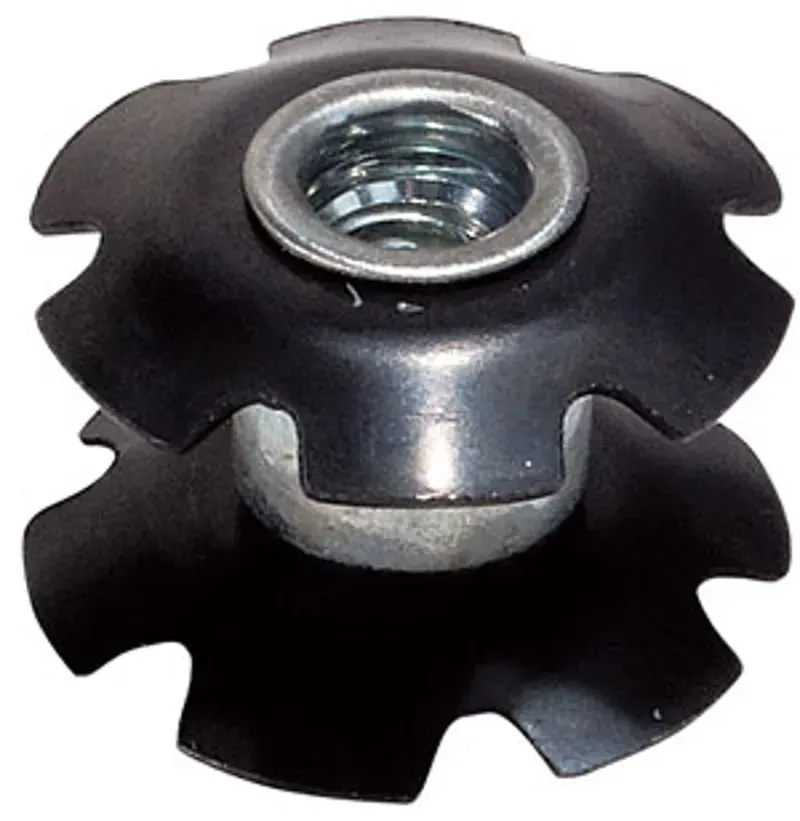 Weldtite A-Headset 1 1/-8-inch Star Washer Nut in Black