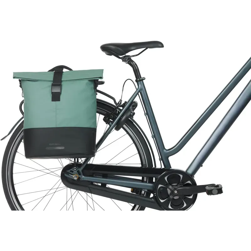 Basil Cove 14-16l MIK Hook Shopper in Silvergreen/Black-5