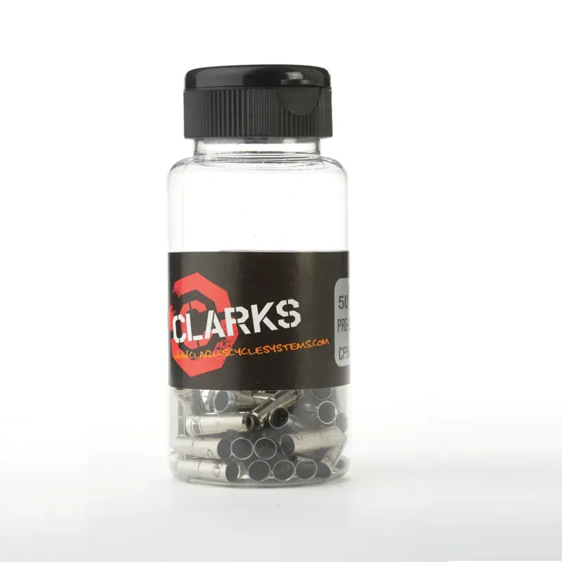 Clarks 100pcs 5mm Metal Gear Ferrule in Silver