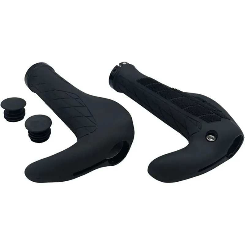 M Part Ergo Comfort Grips w/Bar End in Black
