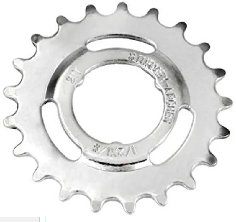 Sunrace and Sturmey Archer 1/8-inch Flat Sprocket in Silver