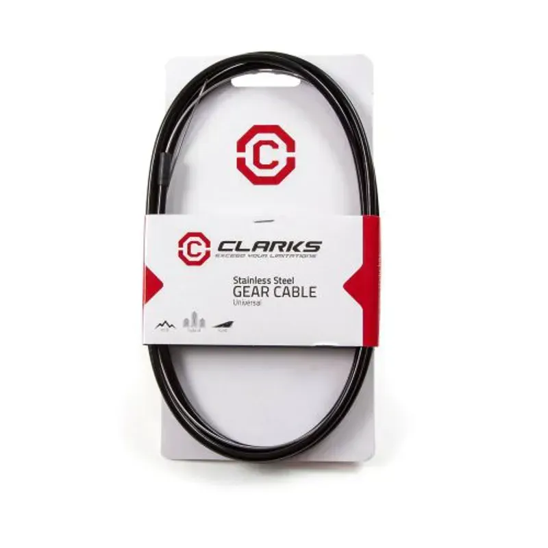 Clarks Stainless Steel MTB/Hybrid/Road Gear Cable in Silver