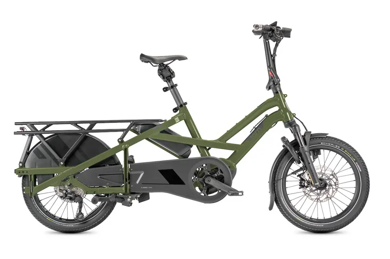 Tern GSD P10 Electric Bike in Olive Green/Dark Grey