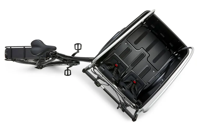 Winther Cargoo Black fram Red Canopy Pedal-1