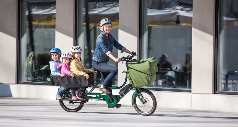 Bicicapace JustLong E-bike in Green-3