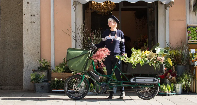 Bicicapace JustLong E-bike in Green-5