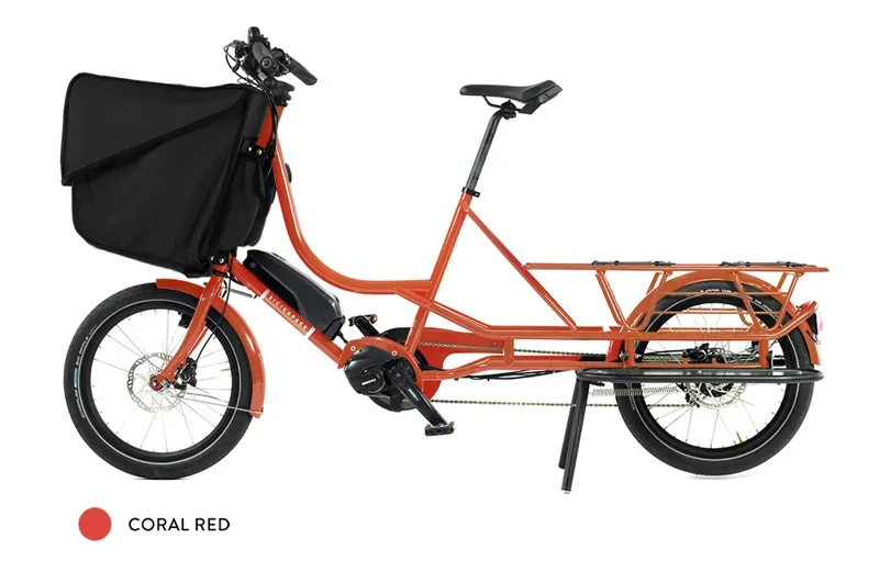 Bicicapace Justlong Longtail Cargo Bike in Red