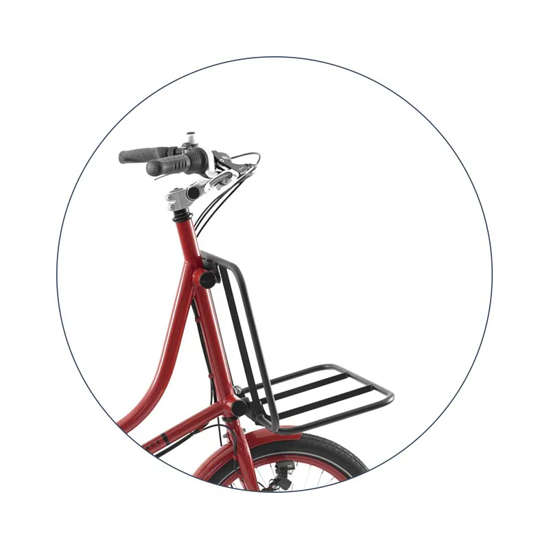 Bicicapace Justlong Longtail Cargo Bike in Red-4