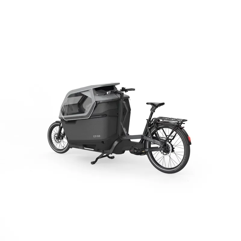 Ca Go FS200 Family Plus Edition 5 Black Grey e-Cargo Bike in Black-2