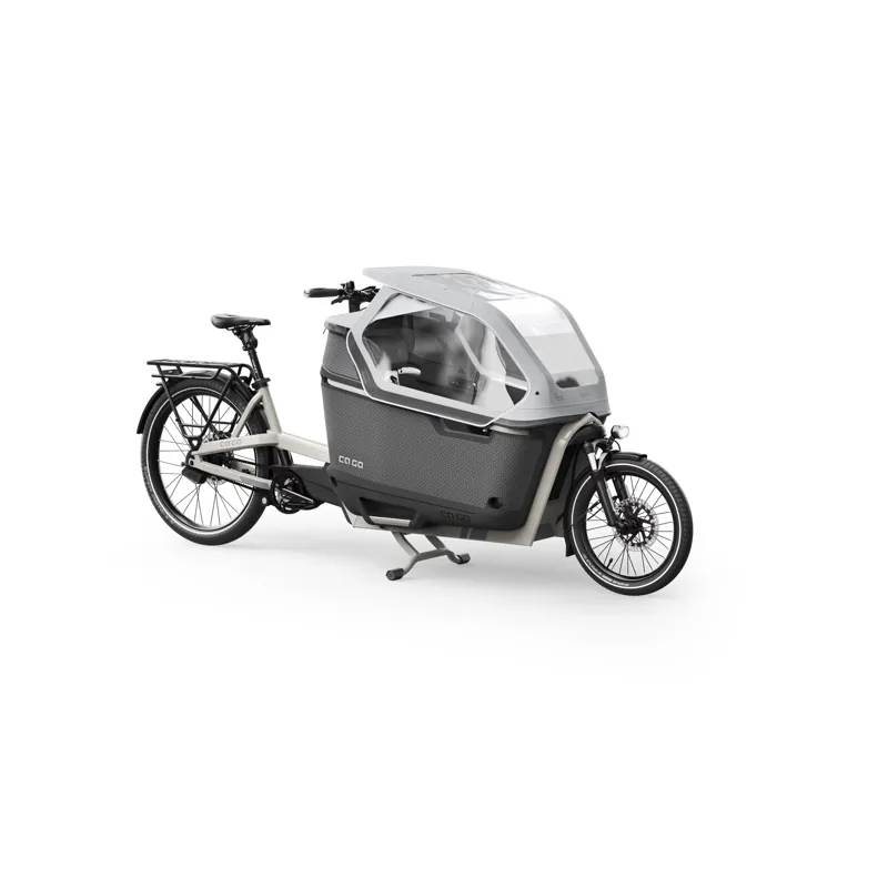 Ca Go FS200 Family Plus Edition 5 Silk Grey e-Cargo Bike in Silver-1