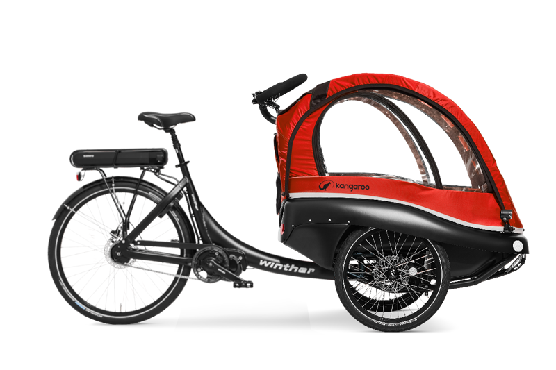 Winther Kangaroo Luxe Bafang Mid Motor Red 