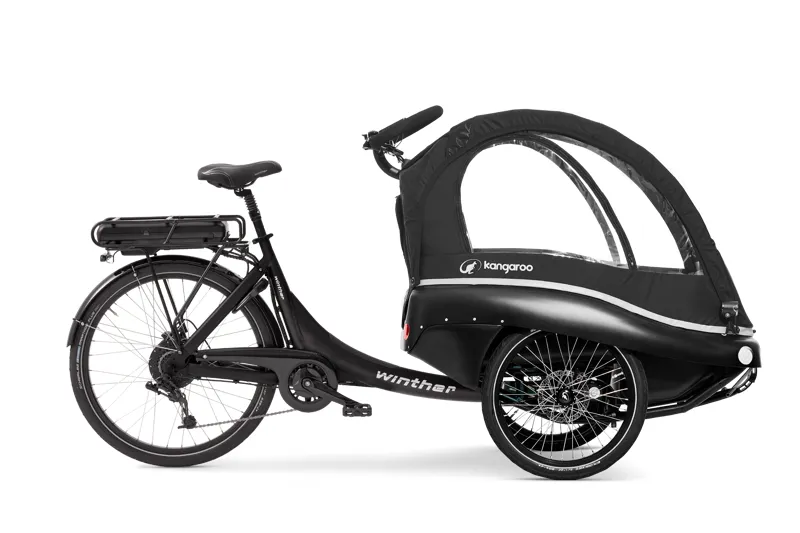 Winther Cargoo Blk frame Black Canopy Pedal
