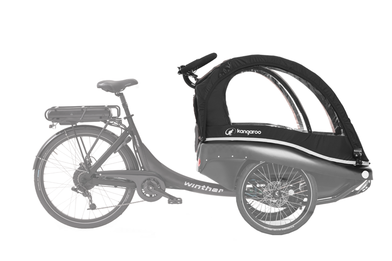 Winther Cargoo rain canopy Black