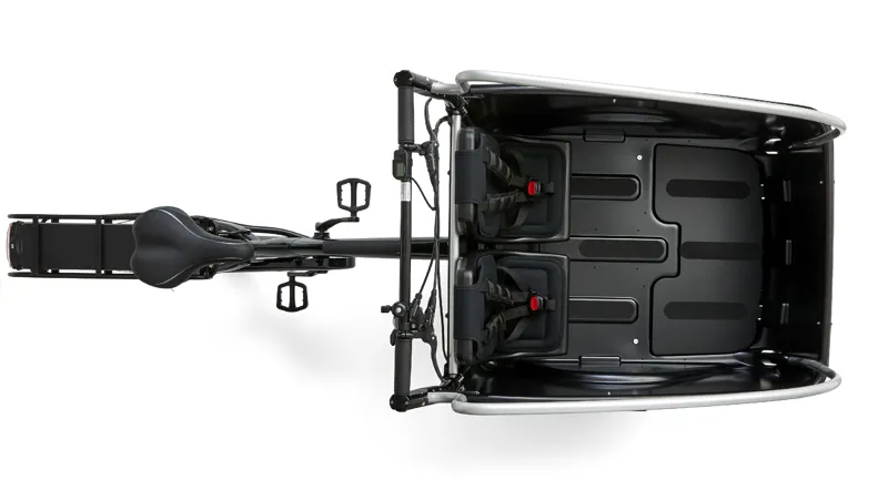 Winther Cargoo Black Frame Red Canopy Wheel Motor-2