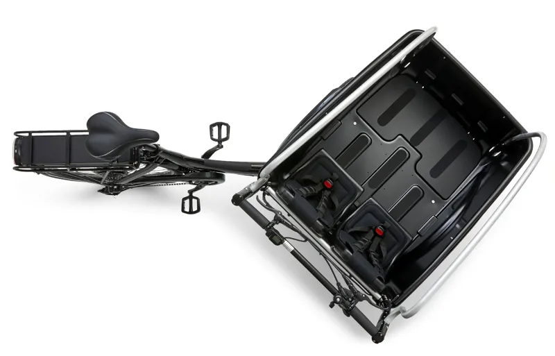 Winther Cargoo Black Frame Red Canopy Mid Motor-1