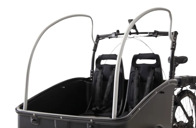 Winther Cargoo Black Frame Red Canopy Mid Motor-3